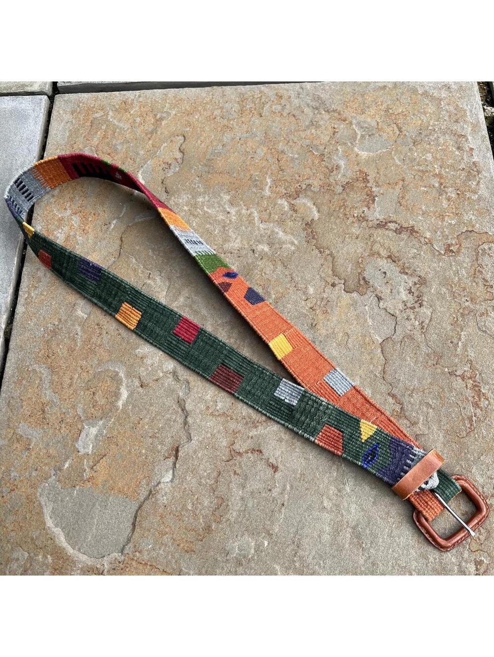 Y2K Knit Cotton Design Guatemalan Belt